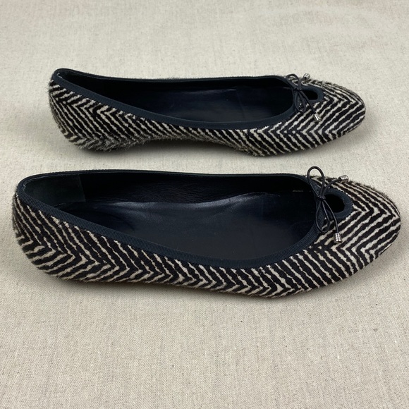 Cole Haan Calf Hair Zebra Print Ballet Flats 10B - Picture 3 of 16